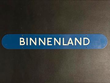 Metalen loketbord NS ‘binnenland’ (1957)
