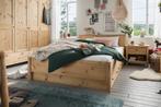 Stijlvolle massief houten bedden. Puur natuur of Wit, Verzenden, 200 cm, Hout, Nieuw