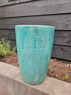 Bloempot PTMD groen blauw oude look, Ophalen, Rond, Binnen, Zo goed als nieuw