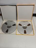 Tandberg Aluminium Spoelen met 70/80 Muziek - 2 stuks, Ophalen of Verzenden, Bandrecorder, Met banden