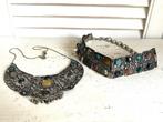 Twee vintage Berber colliers ketting met half edelstenen, Ophalen, Overige materialen, Ketting