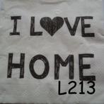OPRUIMING servetten decoupage – I love home L213, Verzenden, Nieuw, Materiaal