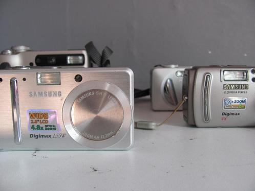 partijtje camera's waarvan acculaders ontbreken of accu's ve, Verzamelen, Fotografica en Filmapparatuur, Fototoestel, Ophalen of Verzenden