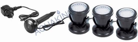 Aquaking LED verlichting 2 watt,set van 3 spots, nu €69,95, Tuin en Terras, Vijvers, Nieuw, Ophalen of Verzenden