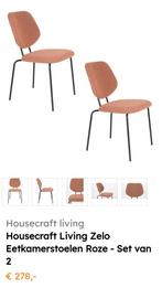Housecraft living Zelo stoel roze 2, Huis en Inrichting, Stoelen, Ophalen, Nieuw, Overige kleuren, Eén