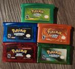 5 Pokémon GBA Spellen: Ruby, Sapphire, Emerald, Leaf, Fire, Spelcomputers en Games, Ophalen of Verzenden, Zo goed als nieuw, Game Boy Advance