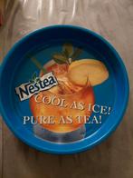 Nestea Dienblad - Blauw, Ophalen, Gebruikt, Rond, Metaal