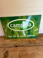 Emaille bord ‘Campina’ 50x35 cm., Verzamelen, Ophalen of Verzenden, Zo goed als nieuw, Reclamebord