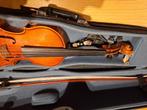 3/4 viool met strijkstok en draagtas, Muziek en Instrumenten, Strijkinstrumenten | Violen en Altviolen, Gebruikt, 3/4-viool, Met koffer