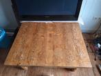 Grenen salontafel 100x100 cm, Huis en Inrichting, Tafels | Salontafels, Ophalen, Gebruikt, 100 tot 150 cm, Vierkant