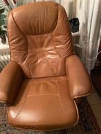luie lederen stoelen, Ophalen, Gebruikt, Bruin, Twee