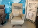 Prominent luxe sta op stoel Göteborg relax fauteuil, Verzenden, Zo goed als nieuw, Leer, 50 tot 75 cm