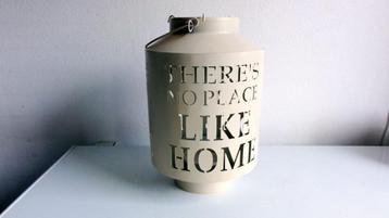 Lantaarn, mooie metalen lantaarn there's no place like home beschikbaar voor biedingen