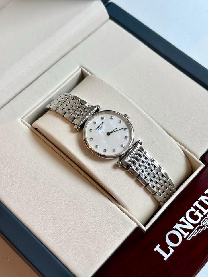 Longines La Grande Classique Dameshorloge - z.g.a.n., Sieraden, Tassen en Uiterlijk, Horloges | Dames, Zo goed als nieuw, Polshorloge