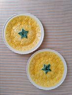 Prachtig! 2x Sweet Lemon pie bord made in Portugal, Ophalen of Verzenden