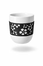 5 Dubbelwandige koffie bekers QDO met siliconen handgreep, Ophalen, Overige materialen, Gebruikt, Overige stijlen