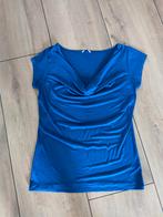 Hema shirt watervalhals xl blauw, Kleding | Dames, Tops, Hema, Blauw, Ophalen of Verzenden, Zo goed als nieuw