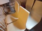 Eettafel stoelen 4 stuks te koop!, Huis en Inrichting, Stoelen, Ophalen, Riet of Rotan, Wit, Zo goed als nieuw