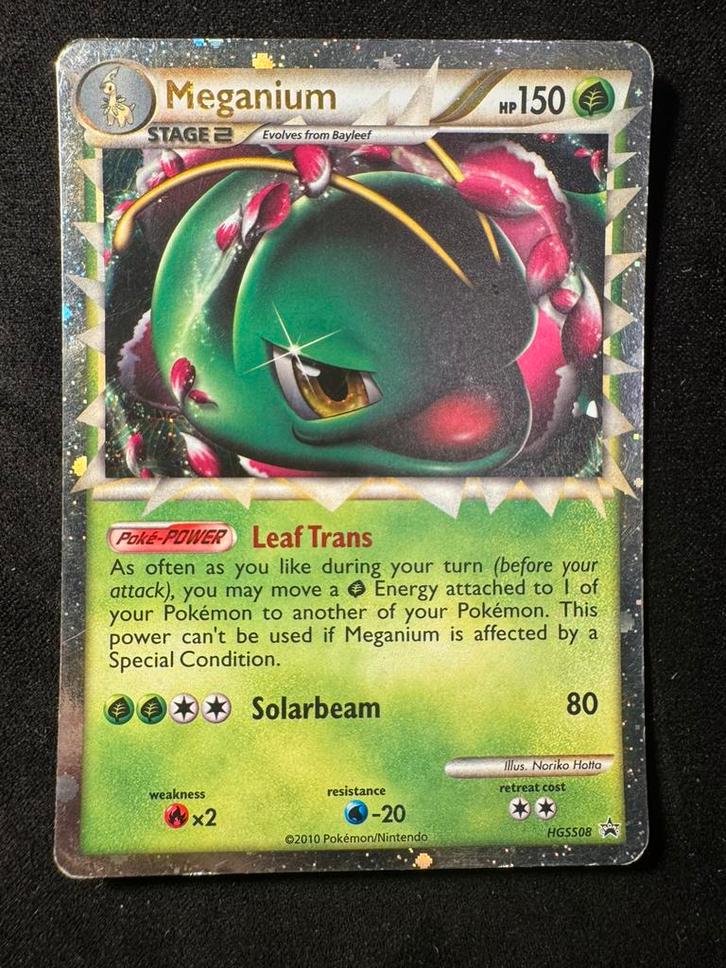 pokemon Meganium prime promo, Hobby en Vrije tijd, Verzamelkaartspellen | Pokémon, Zo goed als nieuw, Ophalen of Verzenden
