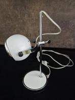 Tafellamp - Bureaulamp - Eyeball lamp - Space Age - Wit, Huis en Inrichting, Gebruikt, Ophalen of Verzenden, Metaal, VINTAGE