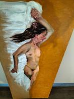 Schilderij vrouwelijk naakt, Antiek en Kunst, Kunst | Schilderijen | Klassiek, Ophalen