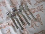 Gero Zilmeta 510 6 Taartvorkjes voor € 5,00, Ophalen of Verzenden, Gebruikt, Rvs of Chroom, Vaatwasserbestendig