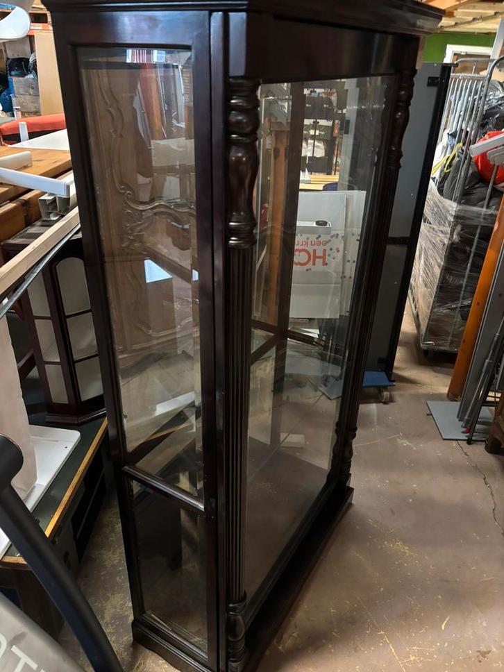 Zware vitrine met schuifdeur - 45x110x200H, Huis en Inrichting, Kasten | Vitrinekasten, Zo goed als nieuw, 200 cm of meer, 25 tot 50 cm