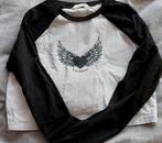 Zwart wit  shirt, Kleding | Dames, T-shirts, Ophalen of Verzenden, Zo goed als nieuw, Wit, Lange mouw