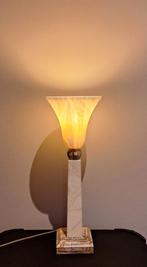 Schemerlamp albast natuursteen, Huis en Inrichting, Ophalen, Overige materialen, Klassiek, Minder dan 50 cm