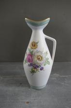 Vintage vaas Carla 1477 Flora Gouda Plateel, hoogte 20 cm, Antiek en Kunst, Verzenden