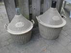 antieke gistflessen met mand, Tuin en Terras, Ophalen of Verzenden, Nieuw