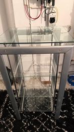 Glazen open (vitrine) kast, Huis en Inrichting, Kasten | Vitrinekasten, Ophalen, Met plank(en), Gebruikt, 100 tot 150 cm