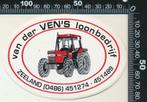 Sticker: Van der Vens Loonbedrijf - Zeeland (1), Ophalen of Verzenden, Zo goed als nieuw, Bedrijf of Vereniging