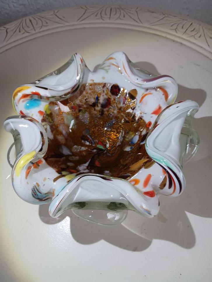 Murano Schaal Dino Martens AVEM Millefiori 1960-70, Antiek en Kunst, Antiek | Glas en Kristal, Ophalen of Verzenden