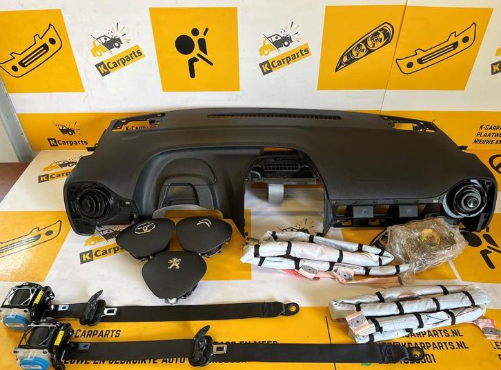 Airbag set 108 C1 Aygo 2014-2022 Compleet Dashboard set, Auto-onderdelen, Overige Auto-onderdelen, Peugeot, Gebruikt, Ophalen of Verzenden