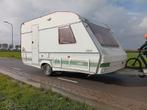 Delta 3900 EK 2002 met Mover, Voortent & Luifel!, Caravans en Kamperen, Caravans, Particulier, Luifel, Delta, 2 aparte bedden