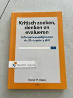 Kritisch zoeken, denken en evalueren, Ophalen of Verzenden, Zo goed als nieuw