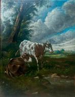 Otto Eerelman - Rustende koeien, 1890, Antiek en Kunst, Kunst | Schilderijen | Klassiek, Ophalen of Verzenden