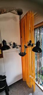 Vintage zwart/chroom  hanglamp spin, 4 lampen, verstelbaar, Ophalen of Verzenden, Zo goed als nieuw, Minder dan 50 cm