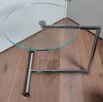 Cor bijzettafel Arthe (2 stuks), Huis en Inrichting, Tafels | Bijzettafels, Minder dan 55 cm, Gebruikt, Rond, Glas