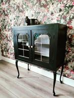 Klassiek Gerestylde Vitrinekast, Huis en Inrichting, Kasten | Buffetkasten, Ophalen