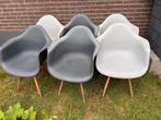 6 tuinstoelen grijs en wit gebruikt, Tuin en Terras, Ophalen of Verzenden, Gebruikt, Kunststof