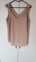 Top beige one size, Kleding | Dames, Tops, Verzenden, Zo goed als nieuw, Beige, Zonder mouw