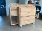 Steigerhout Dressoir met soft-close Lades & Wielen, Ophalen, 5 laden of meer, Rugged, Nieuw