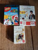 Uno & Harry Potter Spelletjes - Zo goed als nieuw, Drie of vier spelers, Ophalen of Verzenden, Zo goed als nieuw, Super mario, shuffle, Ass