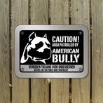 waarschuwingsbord Amerikaanse Bully American Bully, Dieren en Toebehoren, Honden-accessoires, Ophalen of Verzenden