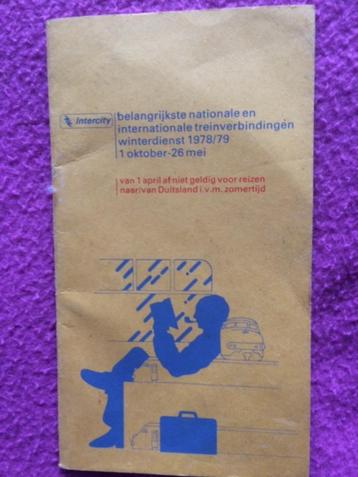 klein intercity boekje treinverbindingen 1978/1979 beschikbaar voor biedingen