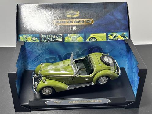 Modelauto .AUDI WANDERER W25K ROADSTER 1936 . RICKO, Hobby en Vrije tijd, Modelauto's | 1:18, Zo goed als nieuw, Auto, Overige merken