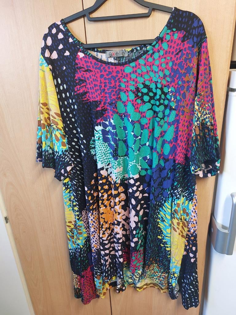 Exelle tuniek maat m valt als 50 / 52, Ophalen of Verzenden, Zo goed als nieuw, Blouse of Tuniek