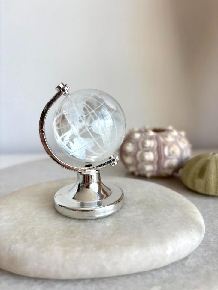 Glazen wereldbol, Antiek en Kunst, Antiek | Glas en Kristal, Ophalen of Verzenden